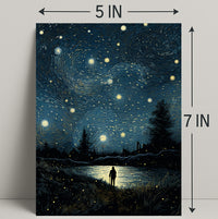Starry Night Reflections Poster PosterGoat