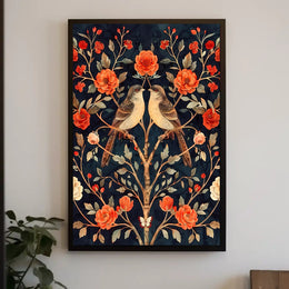 Floral Harmony Wall Art Print for Home Decor