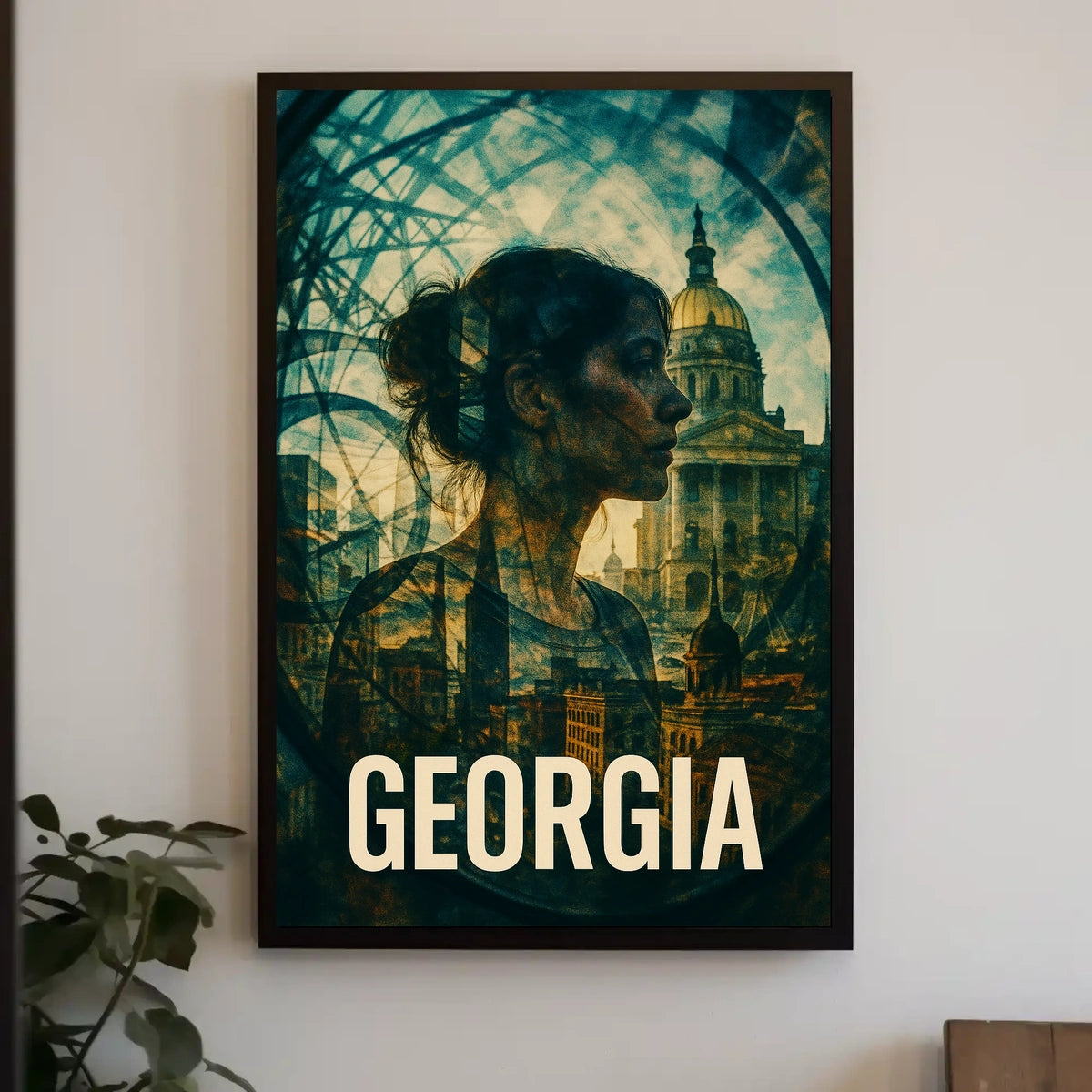 Georgia A Fusion of History and Modernity Poster