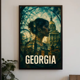 Georgia A Fusion of History and Modernity Poster