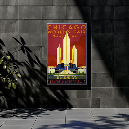 Chicago World's Fair Vintage Poster