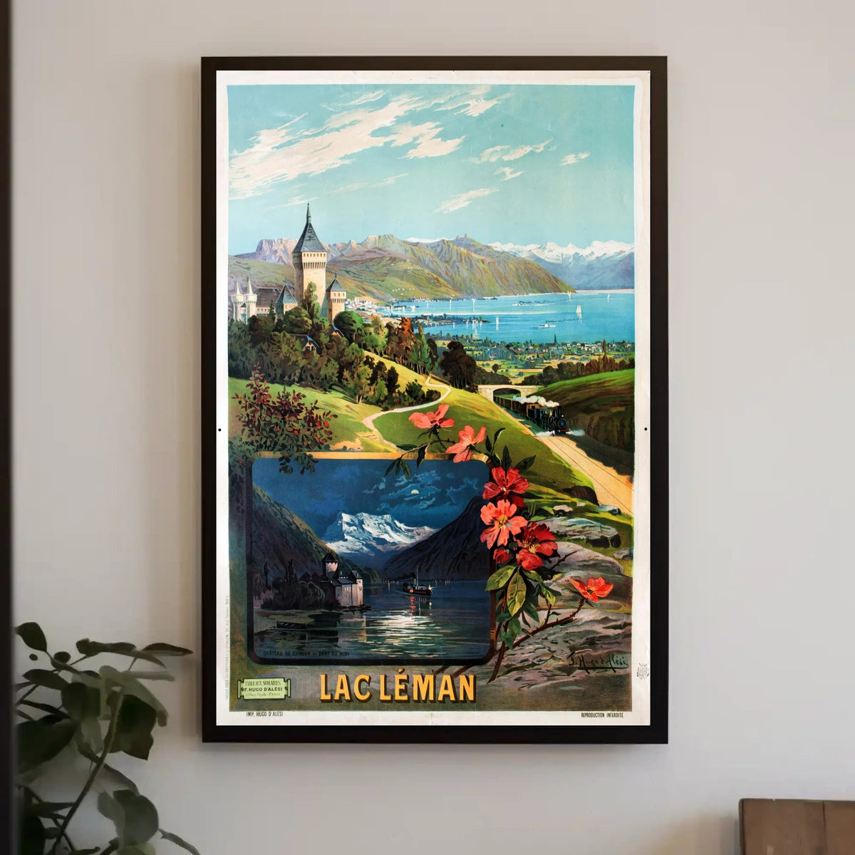 Lac Léman Travel Poster
