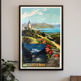 Lac Léman Travel Poster