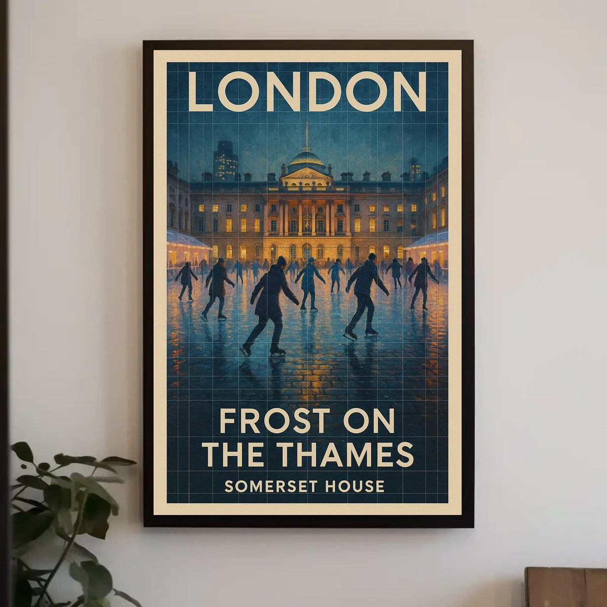 Frost On The Thames Poster