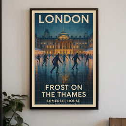 Frost On The Thames Poster