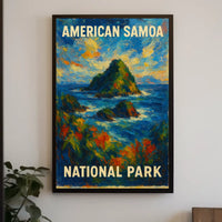 American Samoa National Park Scenic Wanderlust Poster
