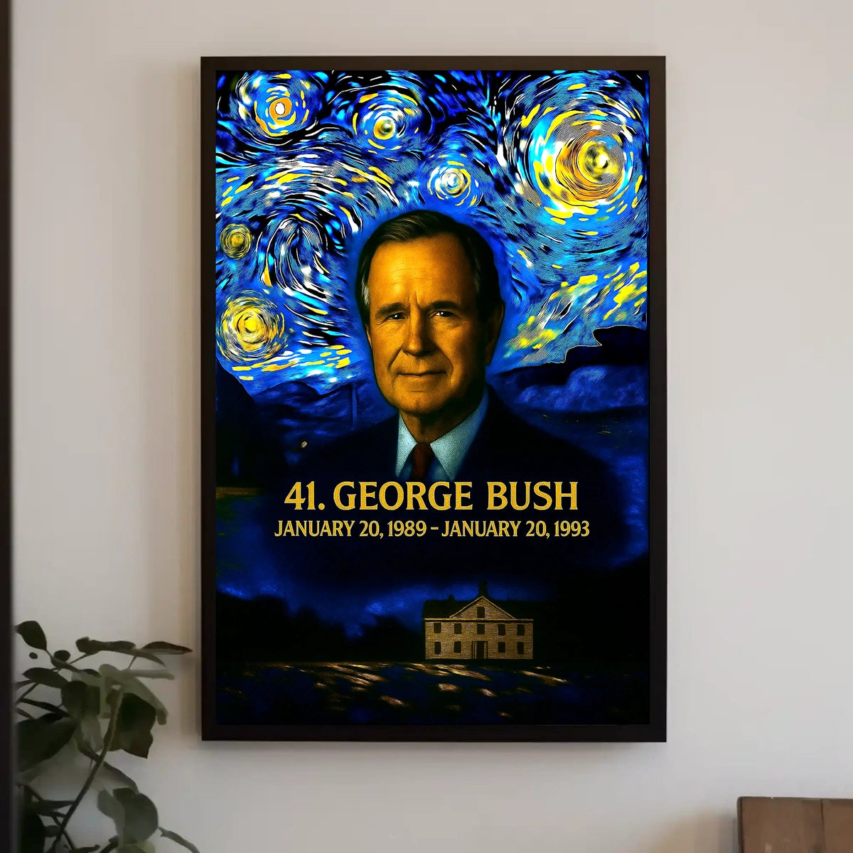 George H. W. Bush 41st President of the United States Presidential Masterpiece Series Poster
