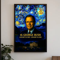 George H. W. Bush 41st President of the United States Presidential Masterpiece Series Poster