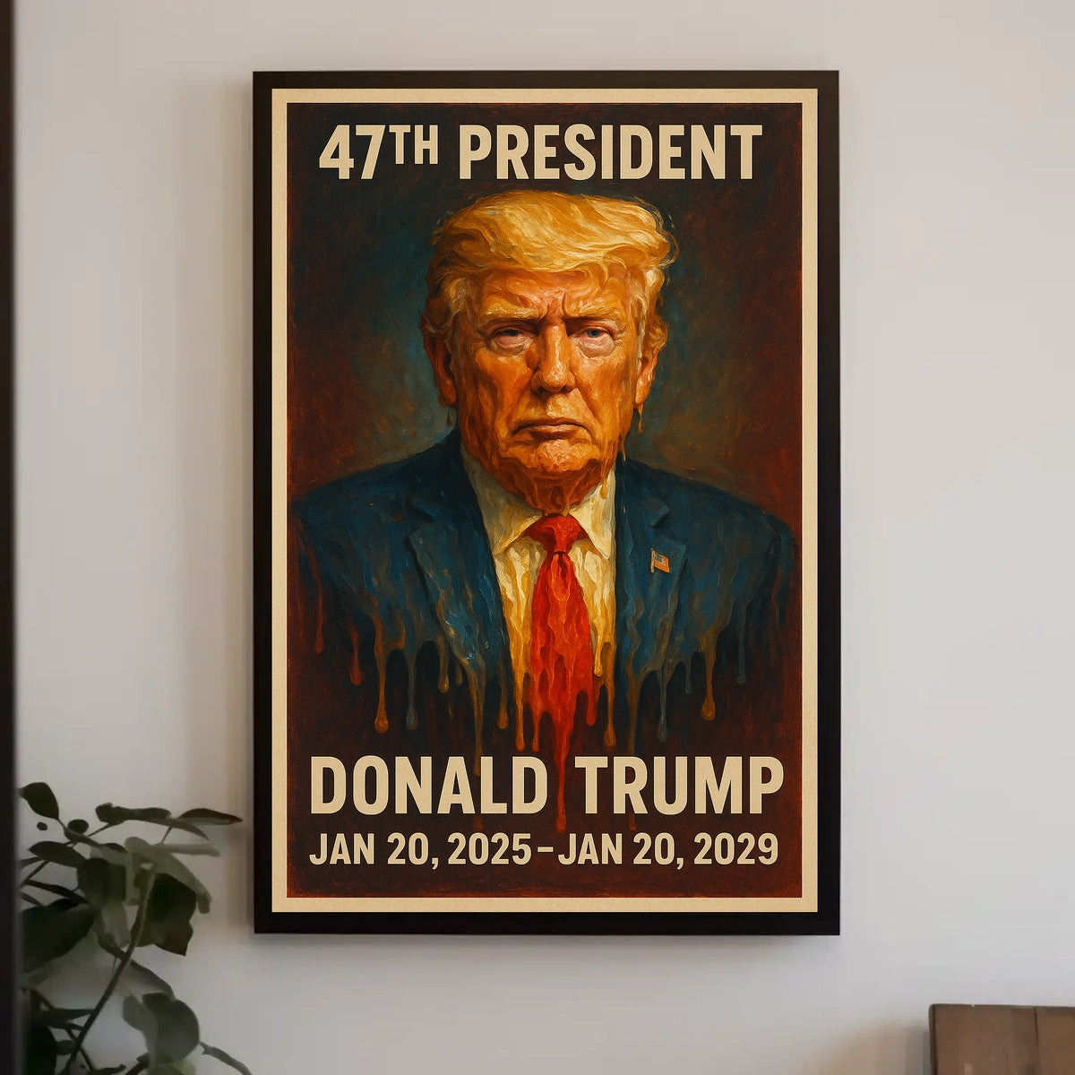 Donald Trump Radiant Resilience Pop Art Patriotism Inspiration Collectors Poster