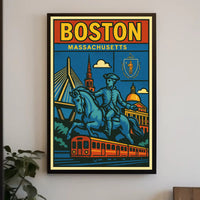 Boston A Celebration of History and Modernity Poster PosterGoat