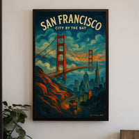 San Francisco Vintage Art Deco Travel Poster