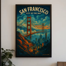 San Francisco Vintage Art Deco Travel Poster