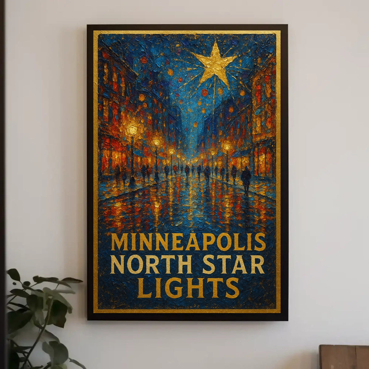 Minneapolis North Star Lights Poster