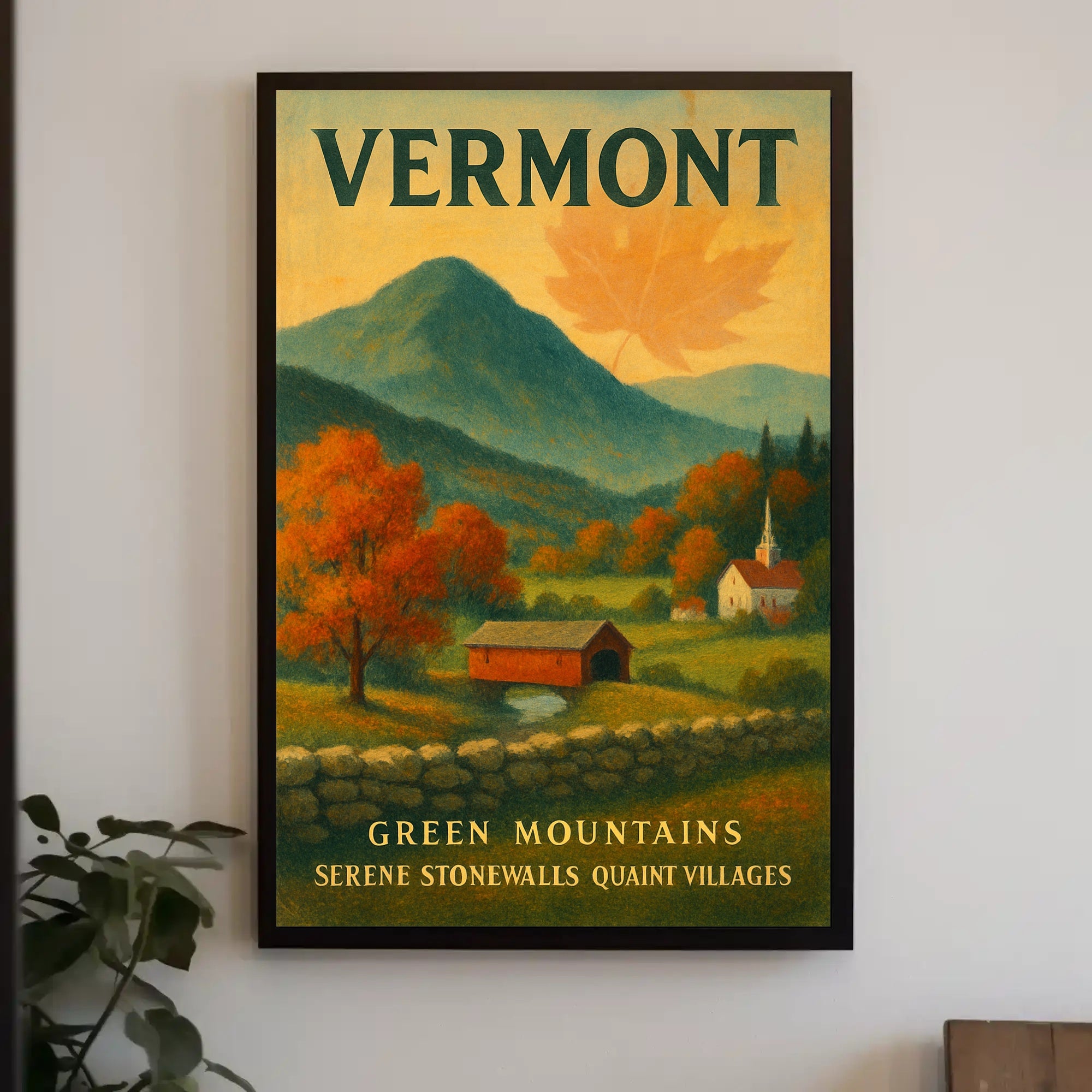Vermont Scenic Charm Wall Art Print