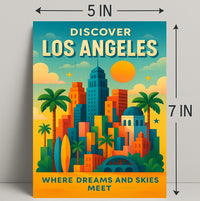 Discover Los Angeles Wall Art Print PosterGoat
