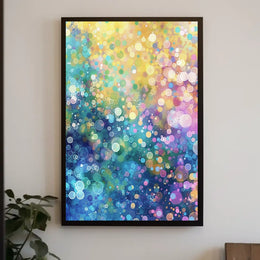 Colorful Bubble Abstraction Abstract Poster