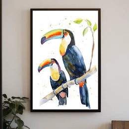 Vibrant Toucans Poster