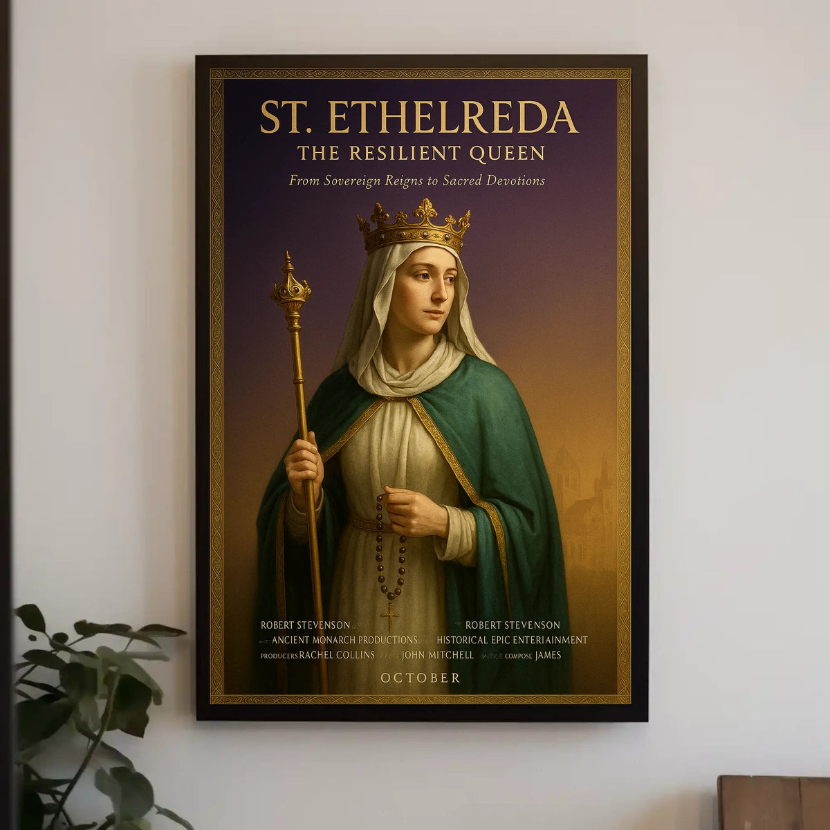 St. Etheldreda The Resilient Queen Poster
