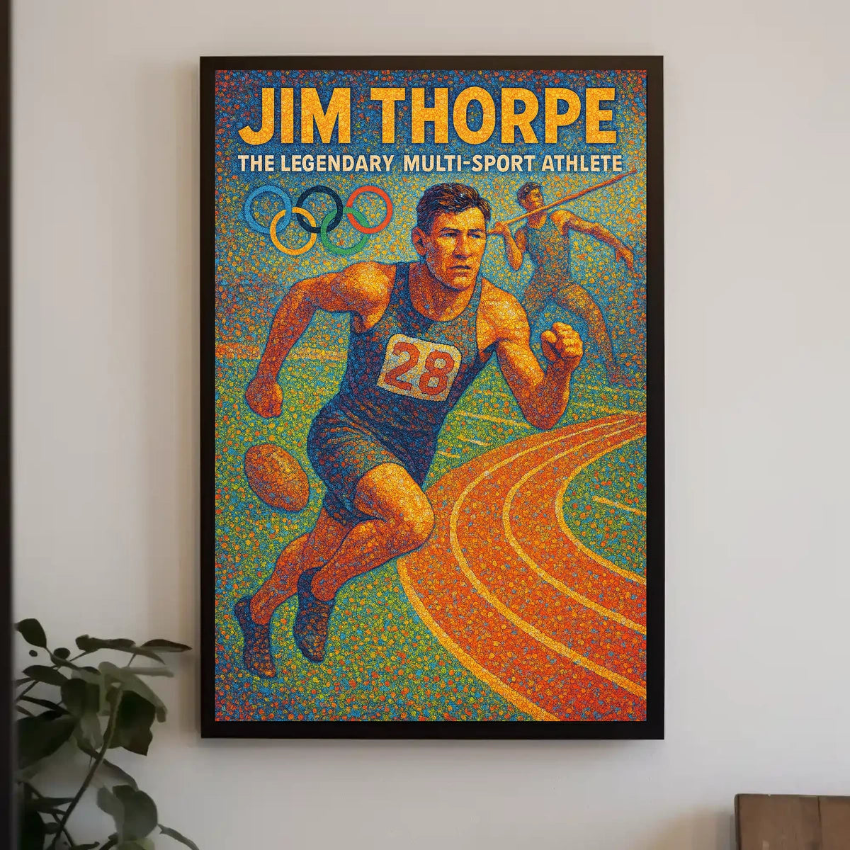 Jim Thorpe Legendary Athlete Poster