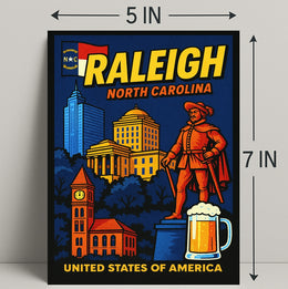 Raleigh, North Carolina Poster PosterGoat