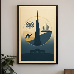 Iconic Dubai Landmarks Poster