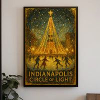 Indianapolis Circle Of Light Poster