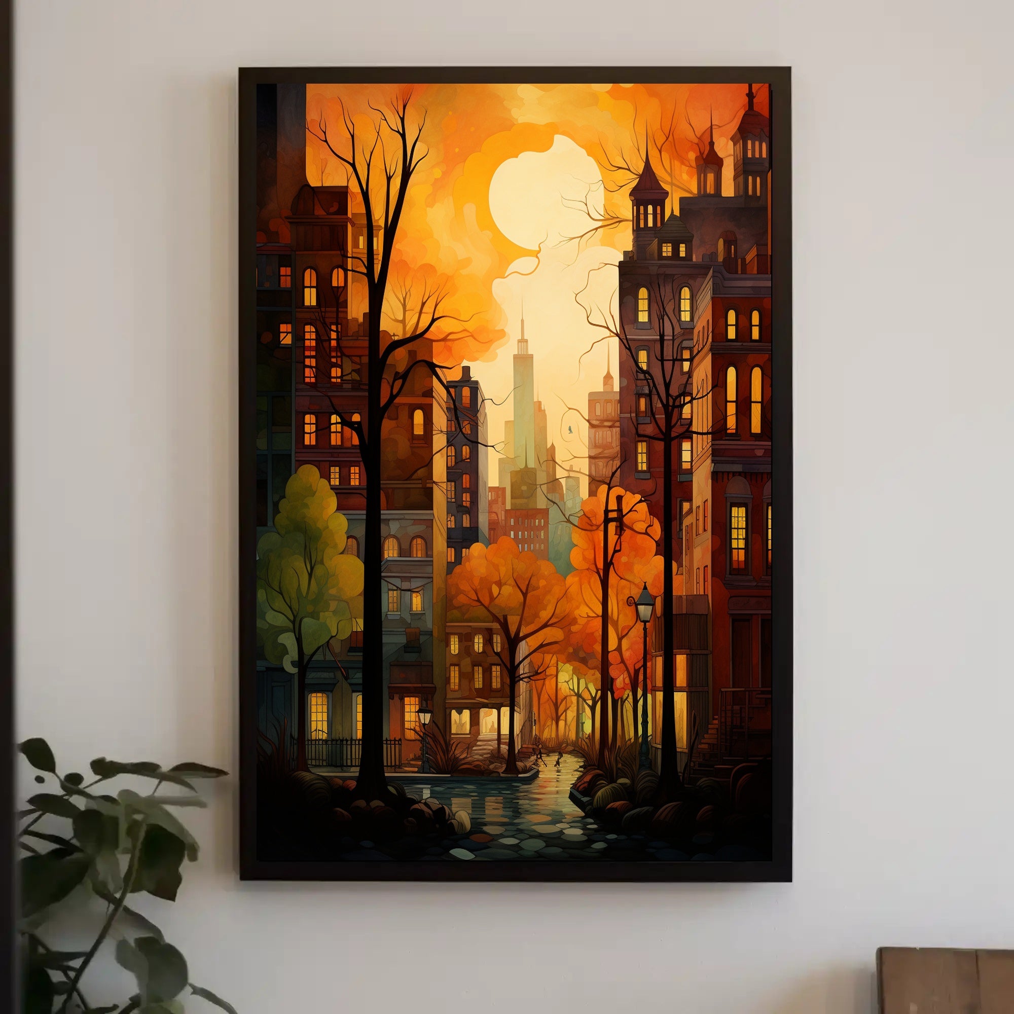 Autumn In The City Poster