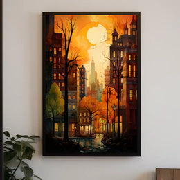 Autumn In The City Poster