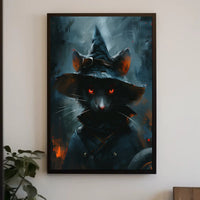 Enchanted Feline Sorcerer Poster PosterGoat
