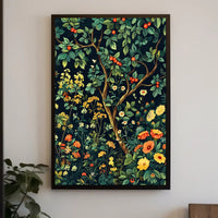 Vibrant Botanical Garden Wall Art Print