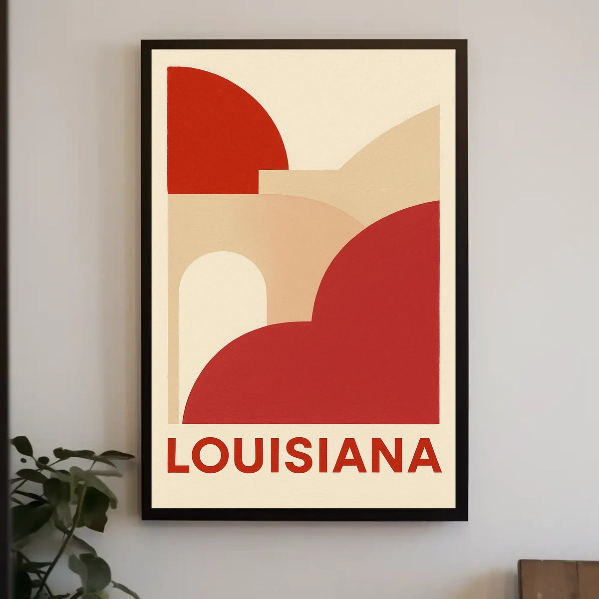 Louisiana Abstract Art Poster
