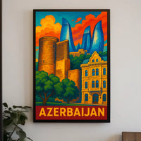 Azerbaijan Architectural Wonders Poster