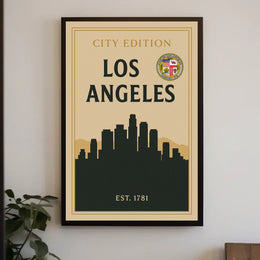 Los Angeles City Edition Poster