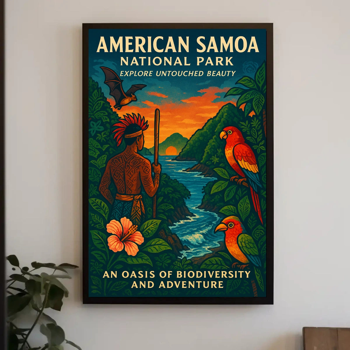 Explore Samoa's Unrivaled Beauty: American National Park Poster