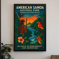 Explore Samoa's Unrivaled Beauty: American National Park Poster