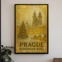 Prague Bohemian Noël Poster