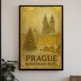 Prague Bohemian Noël Poster