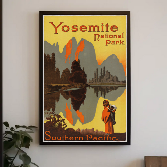 Yosemite National Park 1921 Vintage Travel Art Print Poster