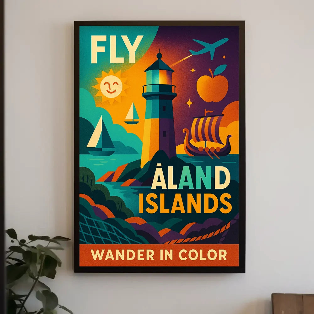 Wander in Color Åland Islands Travel Poster PosterGoat