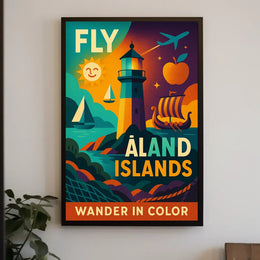 Wander in Color Åland Islands Travel Poster PosterGoat