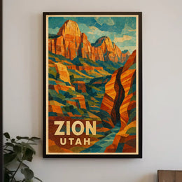 Zion National Park Poster