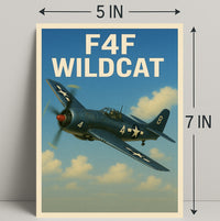 F4F Wildcat Poster PosterGoat
