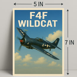 F4F Wildcat Poster PosterGoat