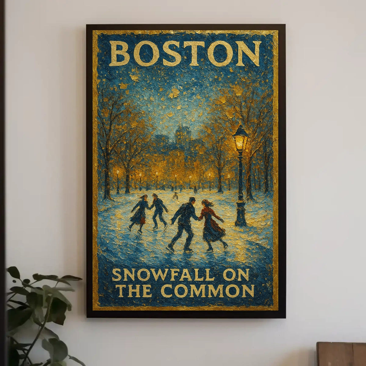 Snowfall On The Common Poster