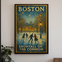 Snowfall On The Common Poster