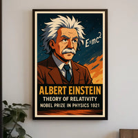 Einstein Relativity Modern Scenic Science Poster