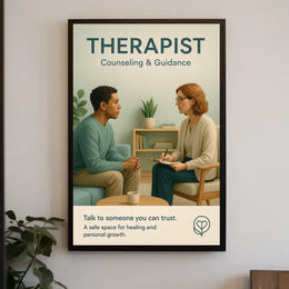 Therapist Counseling Guidance Poster