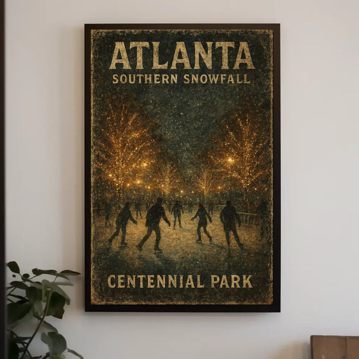 Atlanta Southern Snowfall Poster