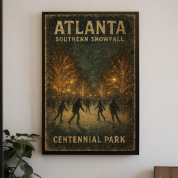 Atlanta Southern Snowfall Poster