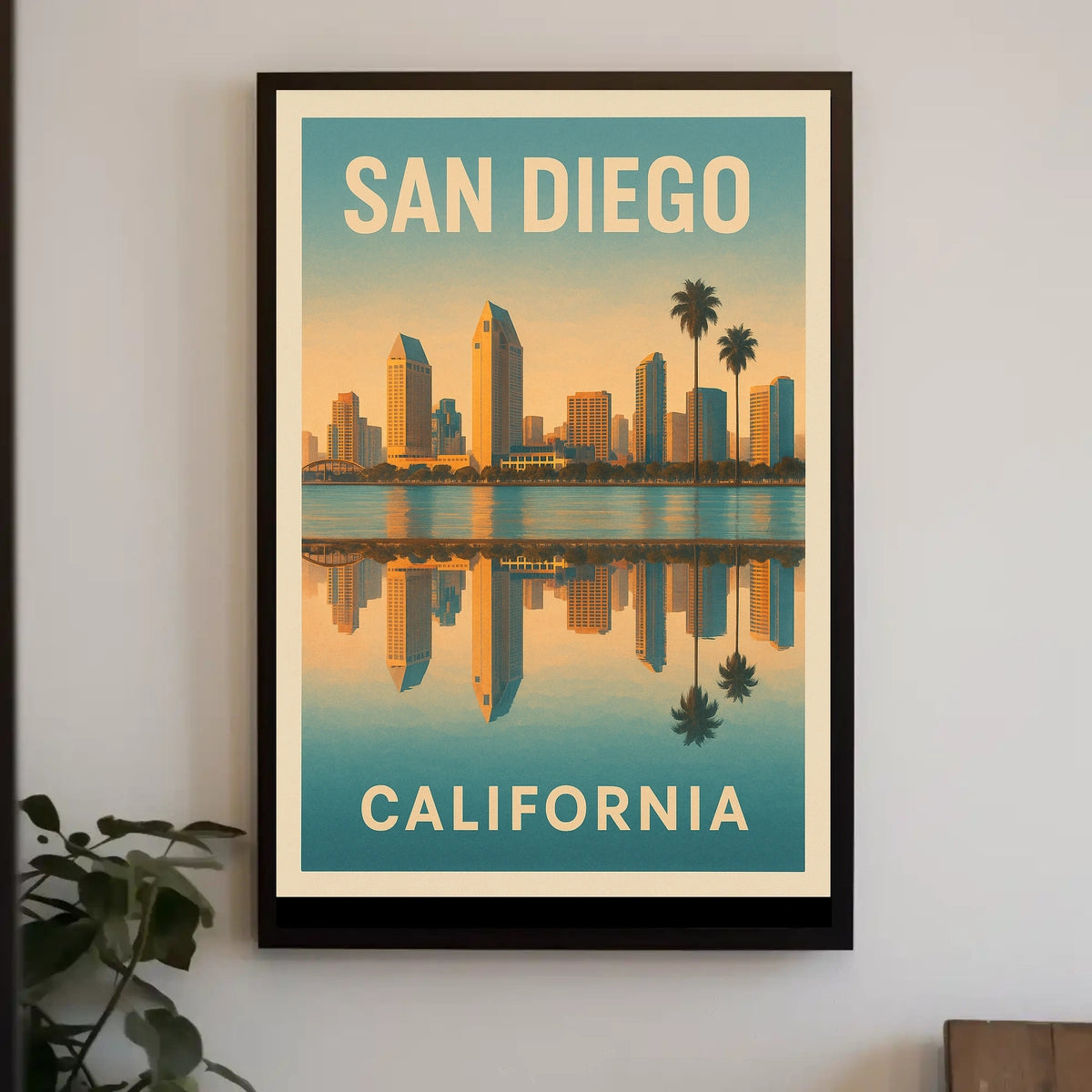 San Diego Skyline Poster